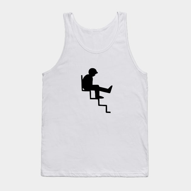 Man on Stairs Tank Top by xam